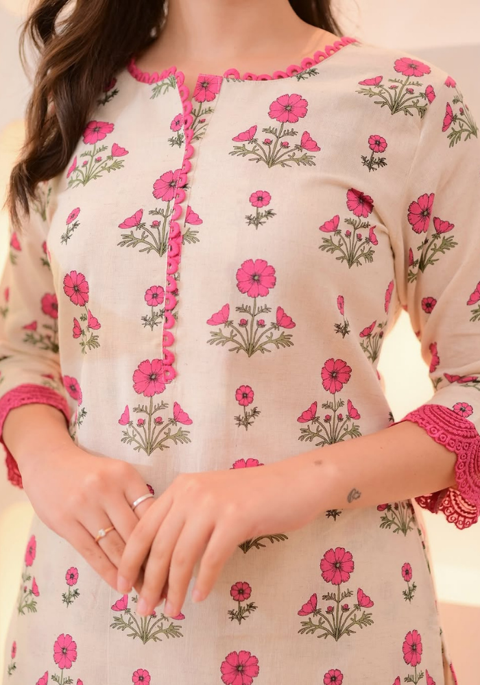 Blossom Breeze Prosin Print Magic Cotton Co-Ord Set