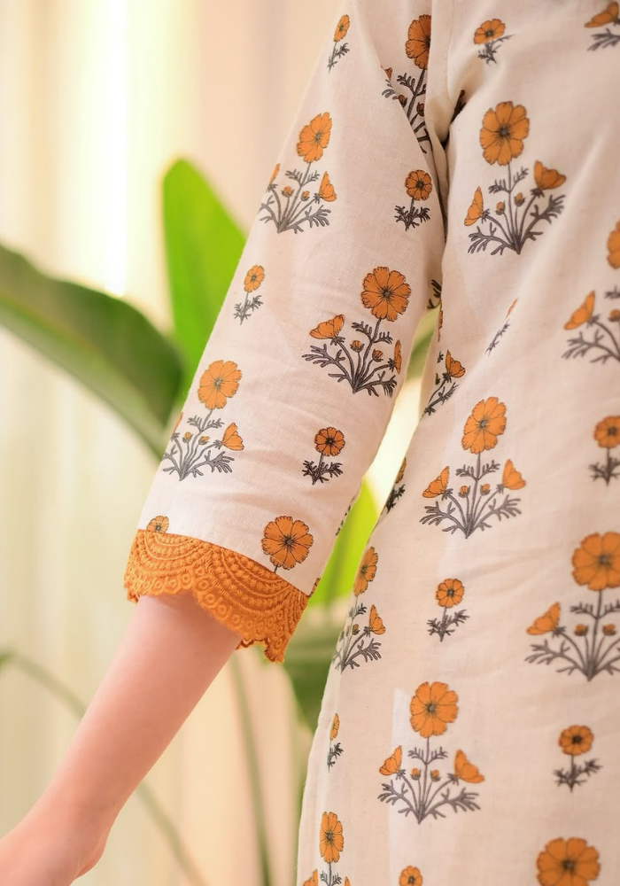 Blossom Breeze Prosin Print Magic Cotton Co-Ord Set