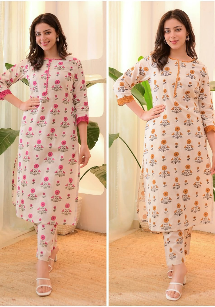 Blossom Breeze Prosin Print Magic Cotton Co-Ord Set