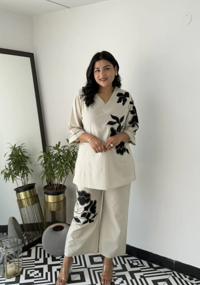 Cotton Charm Threadwork Co-Ord Set
