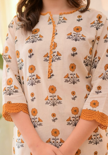 Blossom Breeze Prosin Print Magic Cotton Co-Ord Set